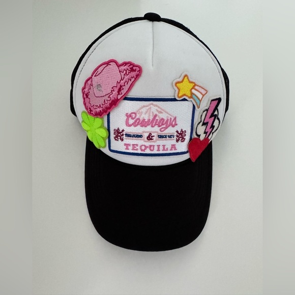 Trucker Hat with fun Country Western Patches - Picture 1 of 8